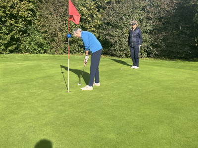 Opperste concentratie op hole 6