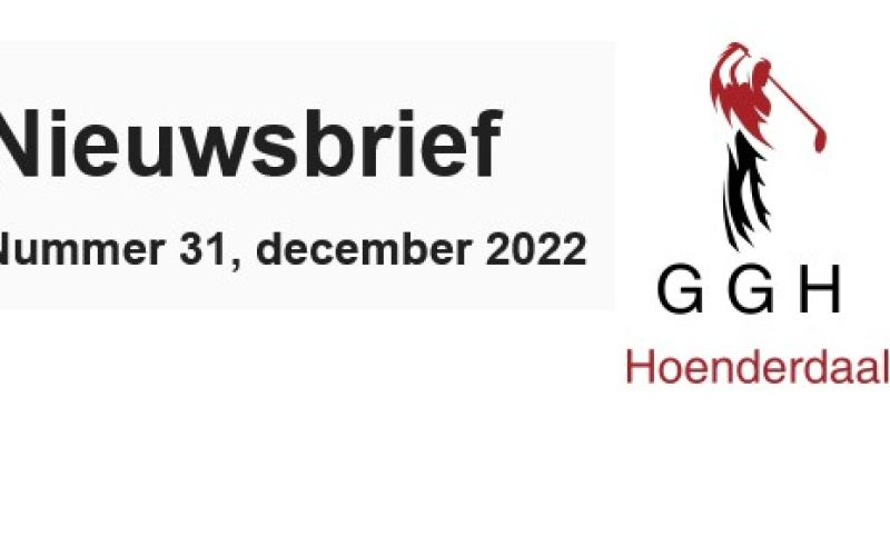 hoenderdaal Nieuwsbrief GGH, nummer 31, december 2022